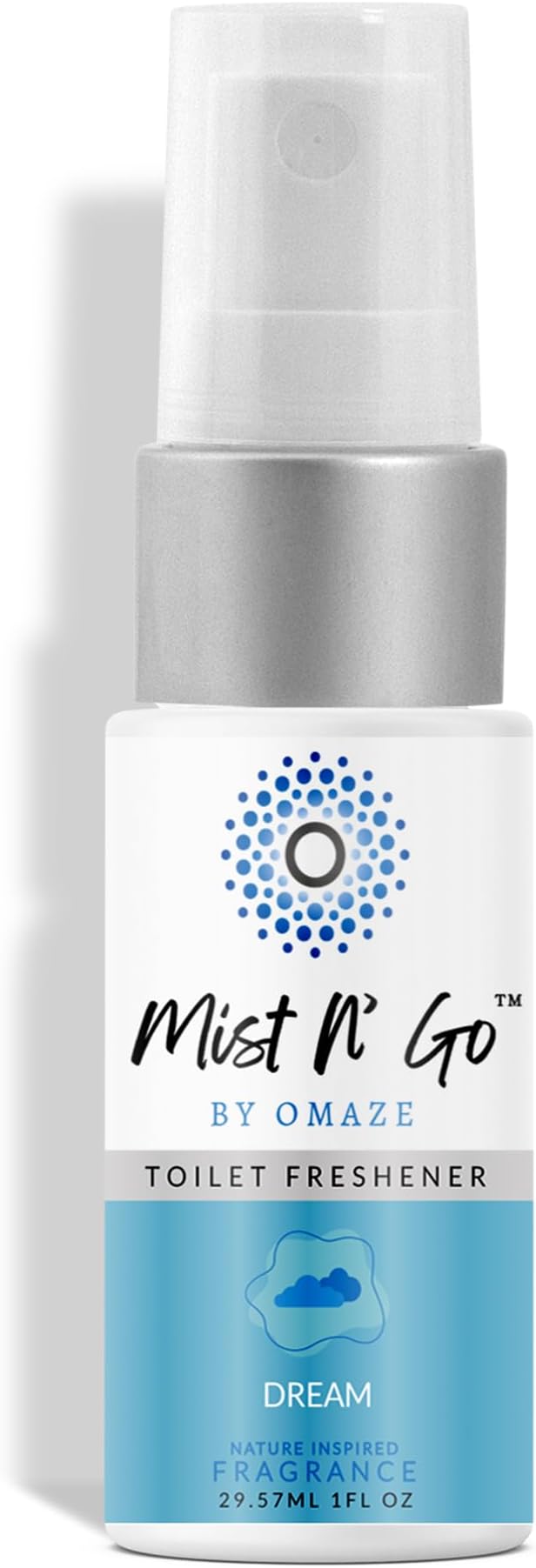 Mist N’ Go by Omaze Travel Bathroom Spray for Toilet Spray Odor Eliminator - Travel Toilet Spray for Bathroom Air Freshener Spray for Bathroom Deodorizer - Dream Travel Size (1oz x1)