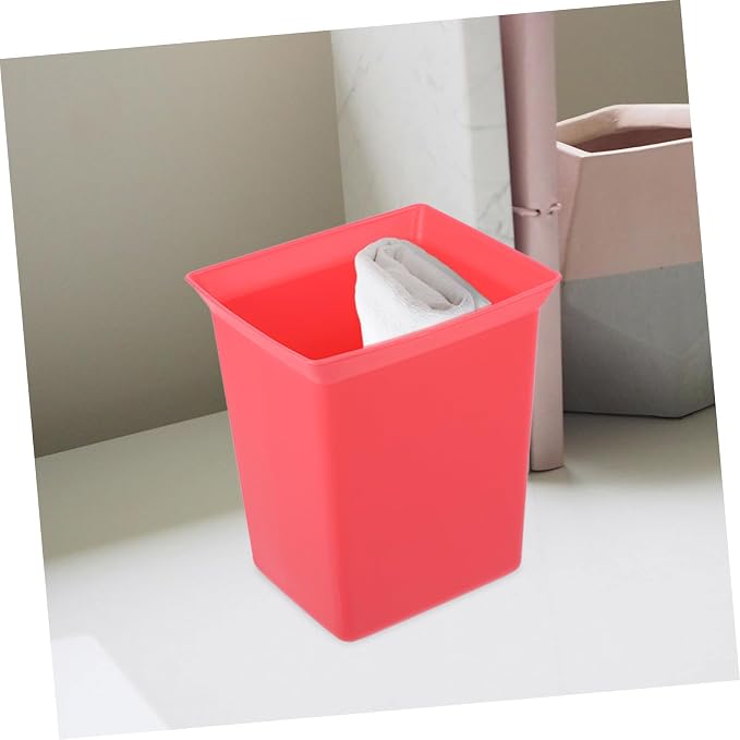 Hemobllo Portable Plastic Storage Caddy Organizer Bin for Cleaning Supplies Compact Utility Basket for Hotel Housekeeping Design Versatile Storage Red