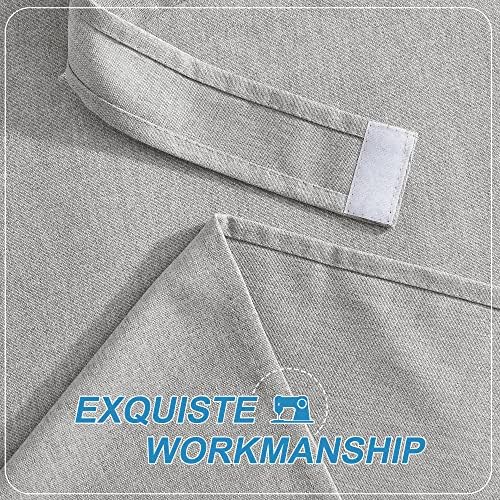 RYB HOME Door Window Curtains Privacy Sunlight Shades for Classroom Cover | Lockdown Shades, Room Darkening, Blocks Views, Thermal Insulated, 2 Adhesive Strips, No Drill, W26 x L20, Grey, 1 Panel