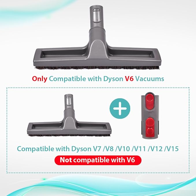 KEEPOW V7 V8 V10 V11 Hardwood Floor Attachment Tool | FlatOut Head & Converter Adapter Compatible with Dyson Cordless Stick Vacuum Cleaners