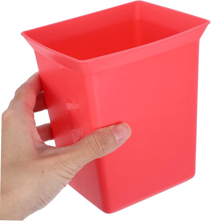 Hemobllo Portable Plastic Storage Caddy Organizer Bin for Cleaning Supplies Compact Utility Basket for Hotel Housekeeping Design Versatile Storage Red