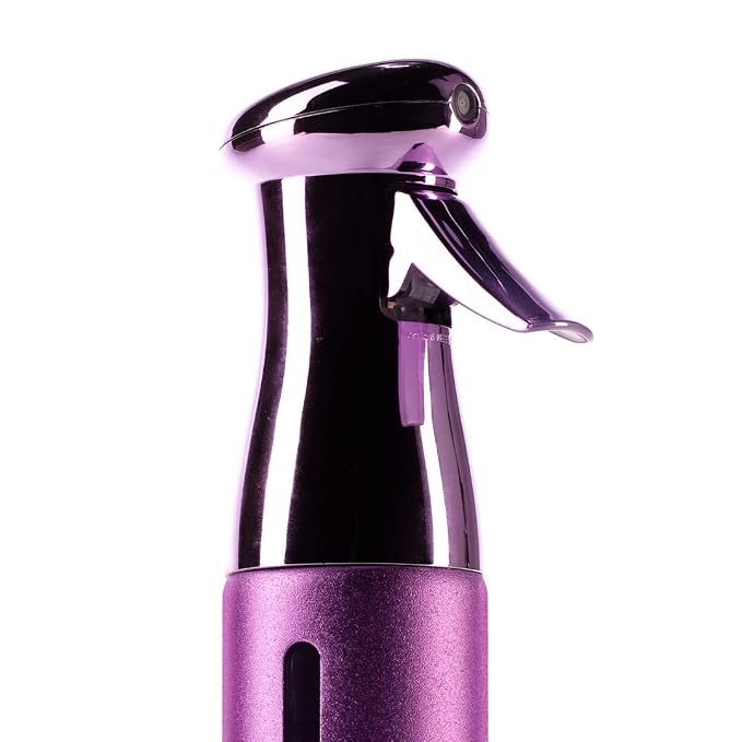 Colortrak Luminous Spray Bottle, 250ml/8.5oz, Lilac | Full 360 Degree Distribution for Custom Saturation, Easy-Use Pump for Hair Misting, Quick View Window to Monitor Water Level