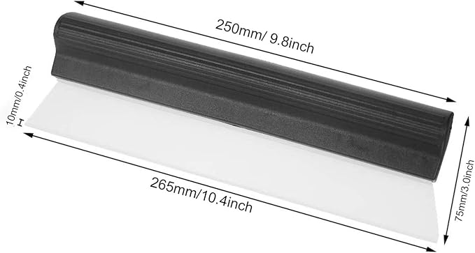2Pack Water Blade Professional Automotive Wiper Squeegee Silicone Auto Car Dryer, Shower with Super Flexible Squeegee, White