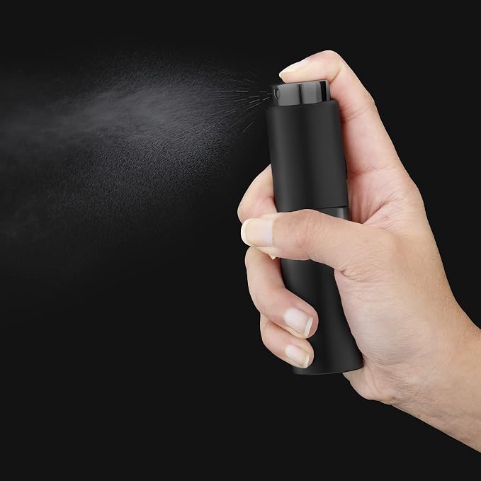 Travel Perfume Bottle Refillable 20ml, Cologne Spray Atomizer Large, 2PCS | Empty spray for fragrance, leak proof, mini size, twist up, portable, refill small decanter, for men & women, TSA friendly