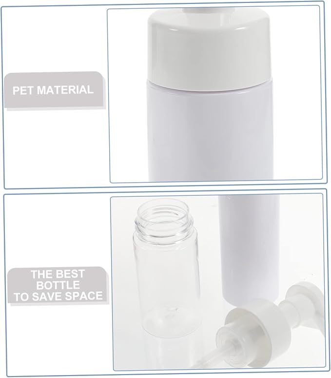 PartyKindom 4pcs Pressurized Spray Bottle for Hand Portable Travel Bottle Pump Face Wash Dispenser