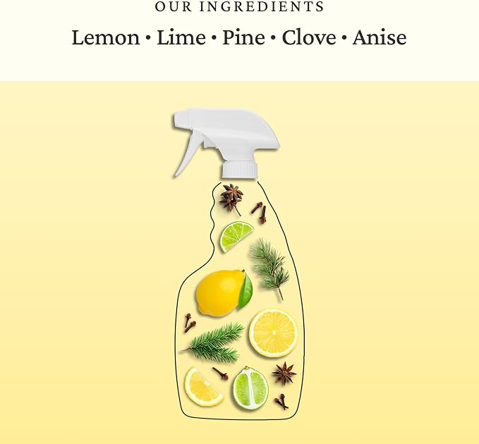 Fresh Wave Odor Eliminator Spray for Room & Fabric, 24 oz, Lemon | Plant oil and water formula, Pet safe air freshener, Furniture spray deodorizer, Bathroom and trash can use