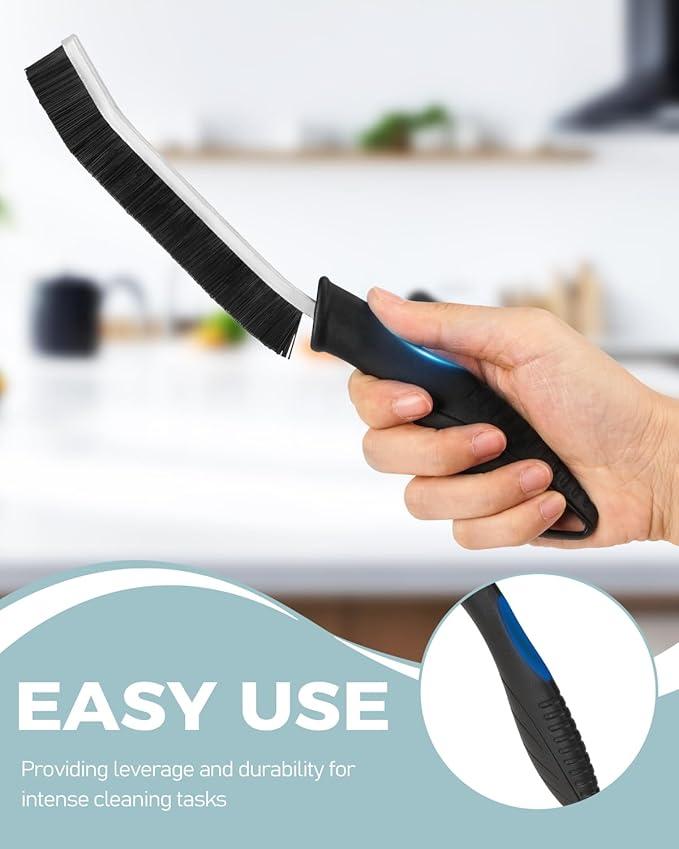 SXhyf Crevice Cleaning Brush - Grout Scrub Brush, House Cleaning Supplies | Small Brushes for Cleaning, Hard Bristle Tile Grout Brush Gap Cleaning Tool for Household Use, Bathroom, Kitchen (6pcs)