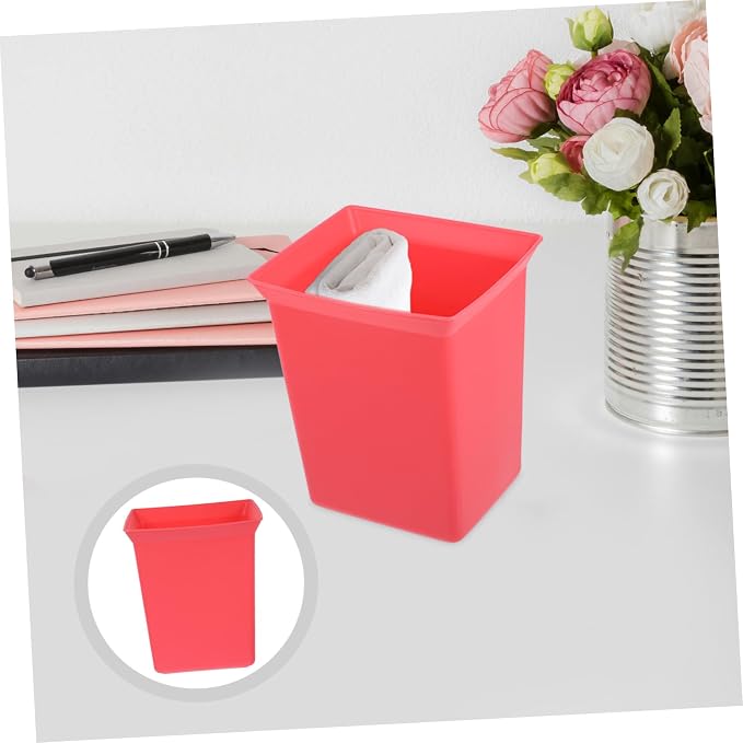 Cleaning Supplies Caddy Organizer Bin Plastic Portable Shower Basket for Bathroom and Kitchen Versatile Utility Storage Red