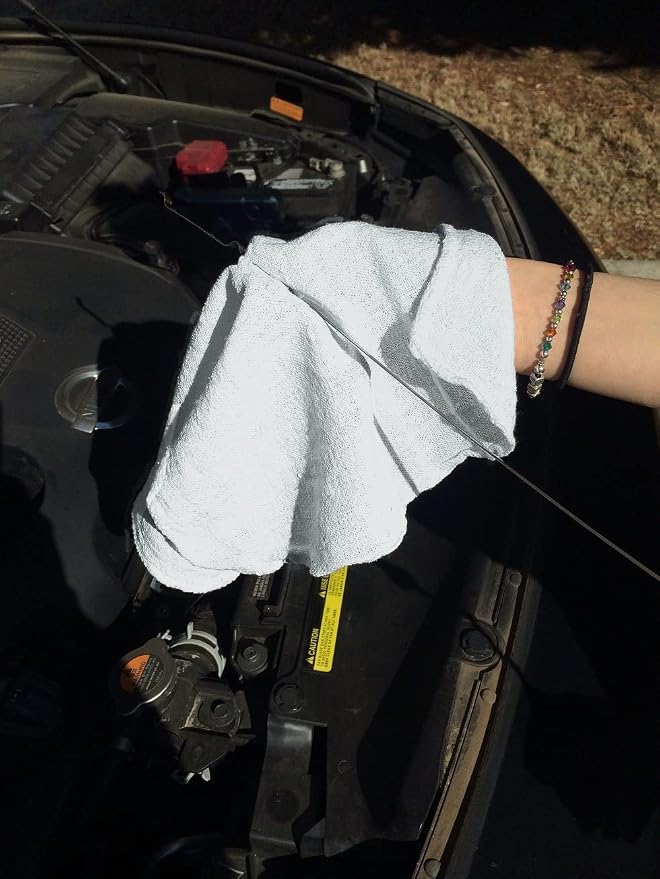 Avalon Towels Cotton Shop Rags – (Pack of 300) Size 12x14 Inches Cleaning Rags – Absorbent Shop Towels and Multipurpose Cleaning Towels for Automobiles, Industries, Garage and Homes (Grey)