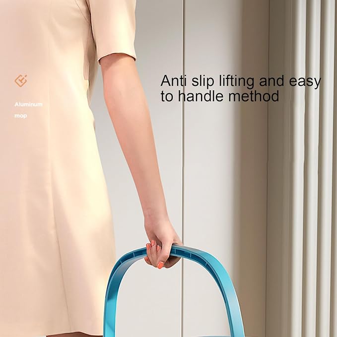 Mop with Bucket Housekeeping Floor Cleaning Supplies | Mop And Bucket Set with Wringer for Hardwood Living Room Dining Room Kitchen Bathroom Study