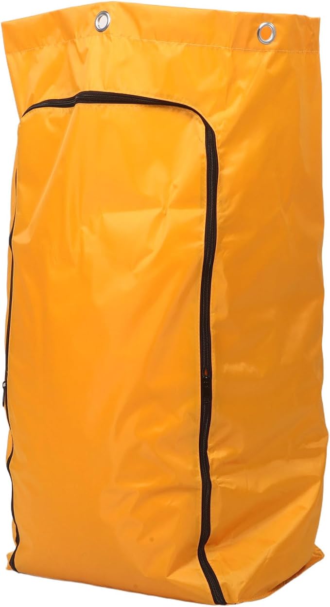 VICASKY Portable Housekeeping Cart Bag for Janitorial Cart, Large Capacity Oxford Cloth with Zippered Front, Sturdy Cleaning Trolley Bag for Cleaning Company and Housekeeping Service