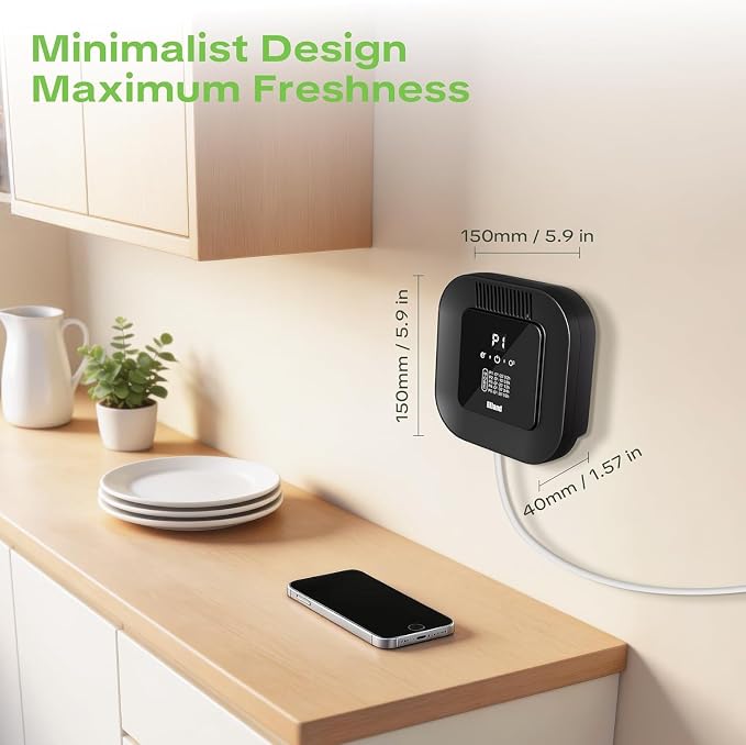 Cat Litter Deodorizer and Ozone Odor Eliminator with USB | 5-Mode Plug in Pet Air Purifier for Strong Urine Smell, Smoke, Wardrobe, Garage, and Car