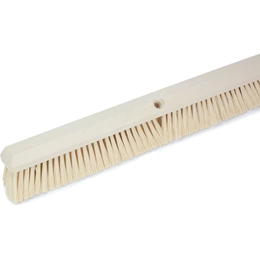 SPARTA 41891EC25 Omni Sweep Plastic Push Broom Head, Heavy Duty, Industrial Broom with Color Code System for Outdoor, Indoor, Garage, Concrete, Patio, Kitchen, Bathroom, 24 Inches, Tan, (Pack of 12)