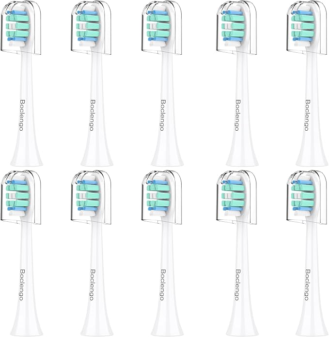 Replacement Toothbrush Heads for Philips Sonicare Replacement Heads C2,C1, Electric Replacement Brush Head Compatible with Phillips Sonicare C2,C1 for Philips Sonic Care Electric Brush,10 Pack