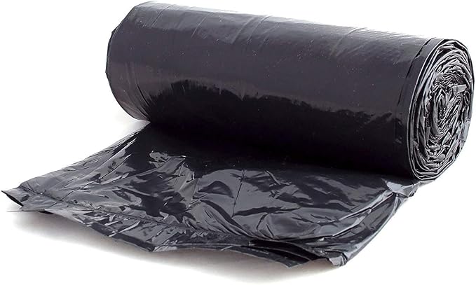 Aluf Plastics 55-60 Gallon Trash Liners - (Value 400 Pack) - 1 MIL Strength Black Plastic Garbage Bags 38"x 58" for 50-55 Gal Cans - Fits Toter, Rubbermaid Brute, Carlislie Bronco etc. (RL-3858H)