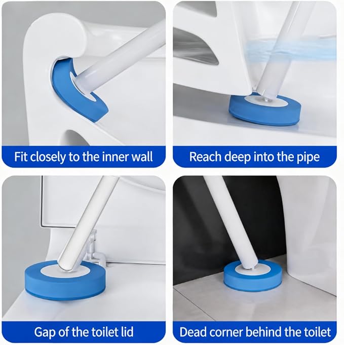 64 Count Value Pack: Disposable Toilet Brush Heads with Pre-Loaded Cleaner | KZKR Toilet Bowl Wand Refills for Bathroom Cleaning | Bulk Economy Pack | KZKR Toilet Bowl Wand Refills for Bathroom Cleaning, Household Cleaning Supplles, Bulk Economy Pack