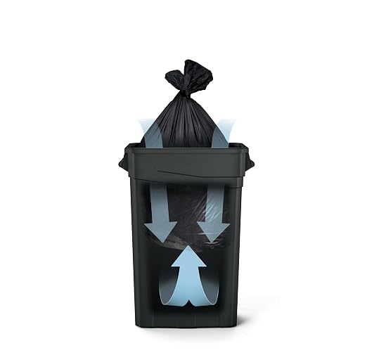 Suncast 23 Gal, Commercial Narrow Trash Can with Handles, Gray, Made in USA