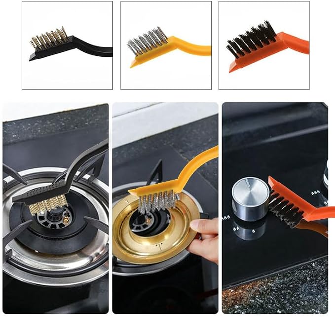 12Pcs Crevice Brushes for Cleaning Crevice Cleaning Brush Set Hard Bristle Crevice Cleaning Brush Supplies for Corner Sink Cup Teapot Bottle Blender-Multifunctional Brush Cleaner