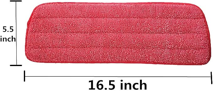 Microfiber Mop Replacement Pads for Wet/Dry Mop Floor Cleaning Pad Fit All Spray Mops (6 Pack)