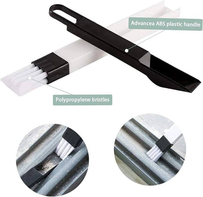 8 Pcs Hand-held Groove Gap Cleaning Tools,Door Window Track Cleaning Tools Groove Corner Crevice Cleaning Brushes for Sliding Door/Tile Lines/Shutter/Car Vents/Air Conditioner/Keyboard