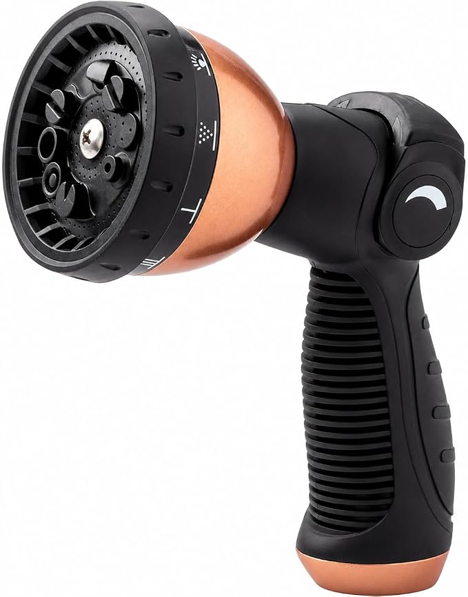 Heavy Duty Water Hose Sprayer Nozzle for Garden Hose | High Pressure Spray Nozzle Hose Attachment, Hand Sprayer Water Nozzle for Lawn & Garden Sprayers, Car Washing