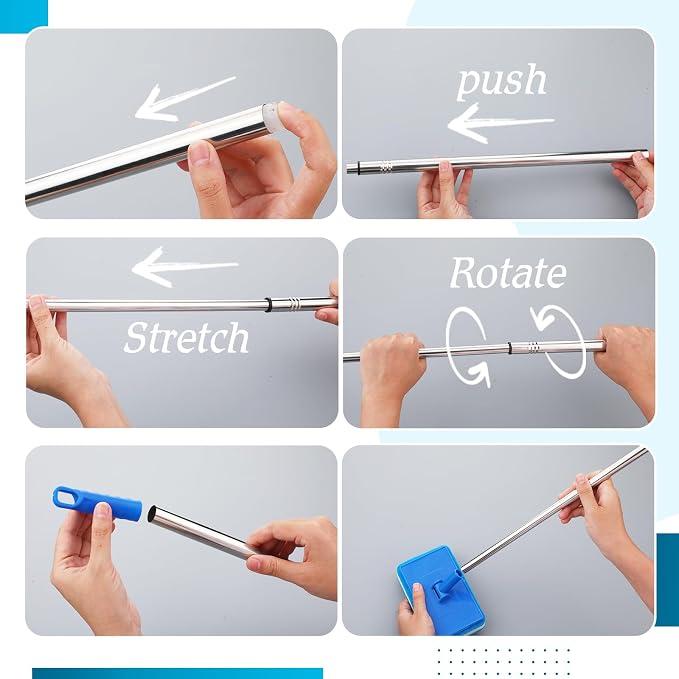 Newtay 6 Pcs Small Pool Scrub Hand Held Brush 5.5 x 3.15in Surface Scrubbing Scouring Sponge Pad Swimming Pool Cleaning Brush Scrub Sponges for Tile Grout Walls Spas Kitchen Bathroom Tub