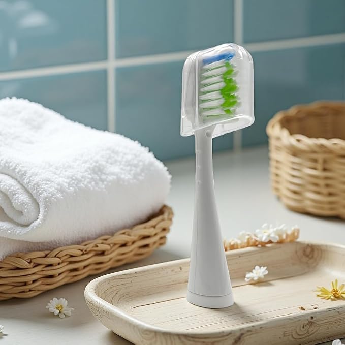 Replacement Toothbrush Heads for Waterpik Complete Care 5.0 WP-861 & CC-01 | 4-Pack,White,With Caps,Compatible with Waterpik Complete Care 5.0 (WP-861,WP-871,WP-876,WP-881,WP-890) & 9.0 (CC-01CD012-1)