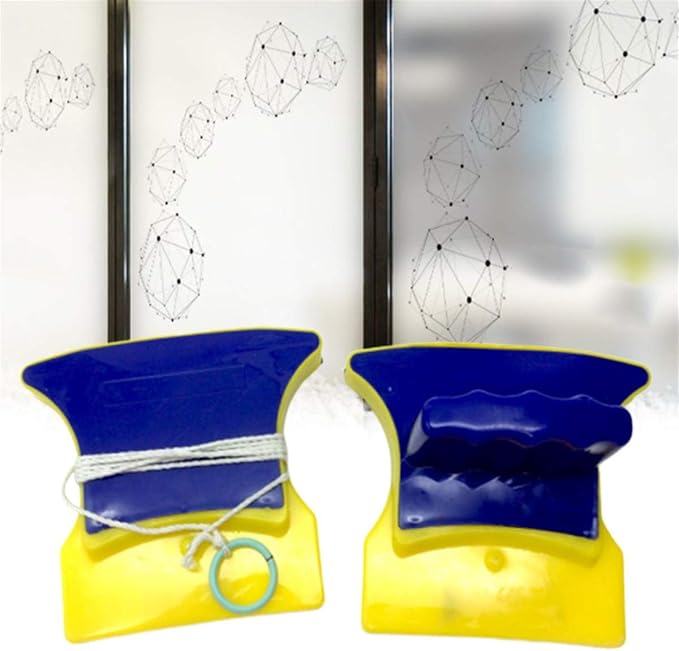 AnHua 1 Set Double Sided Magnetic Window Cleaner Sponge Glass Wiper Cleaning Washing Brush Tool Household Cleaning Tools
