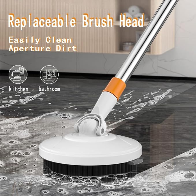 Spin Mop 61in Long Handle 5 Refills Large Floor Mop and Bucket Set System | Spin Mop and Bucket System Spin Mop and Bucket