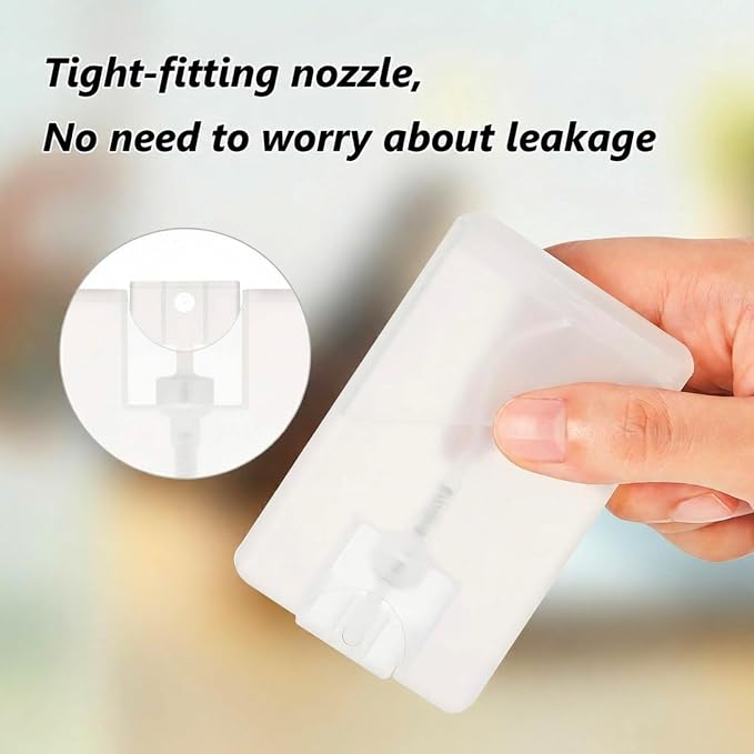 Patelai 6 Pcs 20ml Refillable Card Spray Bottles Portable Trave Perfume Flat Spray Bottle Mini Atomizer Mist Vials for Pocket Hand Sanitizer Makeup Cosmetics Moisturizing Water