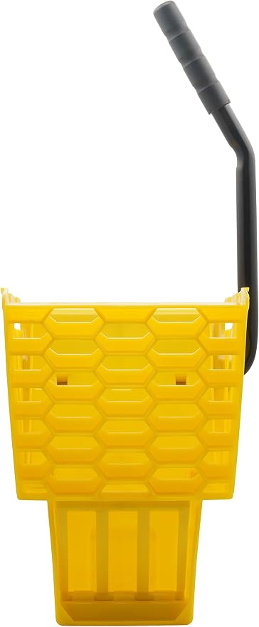 SPARTA 35 Qt Mop Bucket System with Wringer and Insert, Yellow | OmniFit, Polypropylene, 200,000-Cycle Wringer, Clean and Soiled Water Separation, Non-Marking Swivel Casters