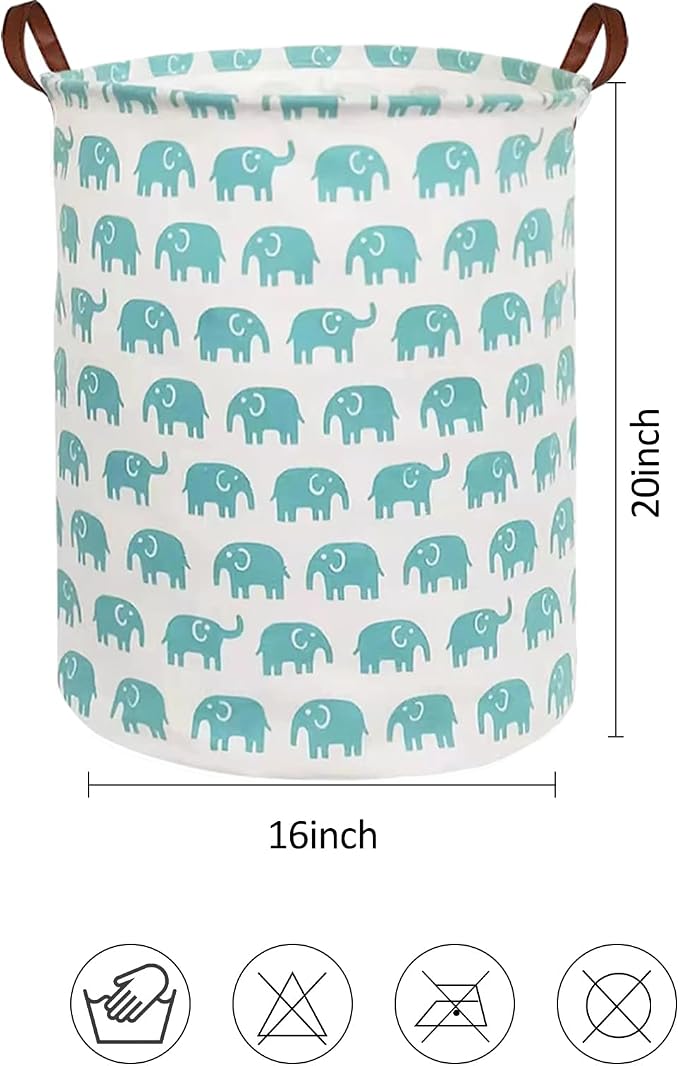 Collapsible Laundry Basket in Bedroom Waterproof Laundry Hamper in Bathroom Large Laundry Bag in College Dormitory Cloakroom Livingroom Nursery Organizer Toy Bin