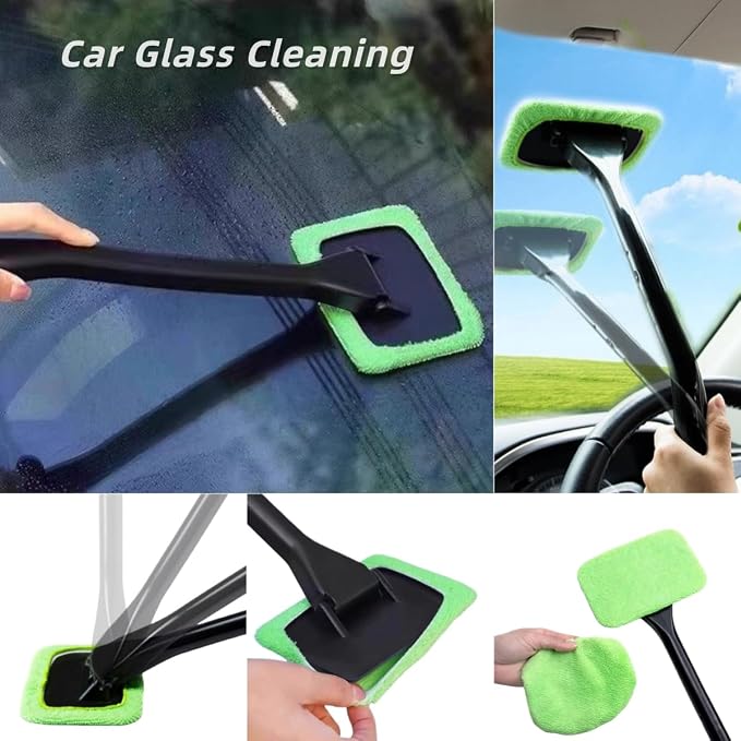 CRAFNEW Window Track Cleaner Kit, 20Pcs Small Crevice Window Cleaning Tools | Cleaning set for sliding door tracks, window sills, shower doors, bathroom mirrors and car vents, ideal for deep cleaning