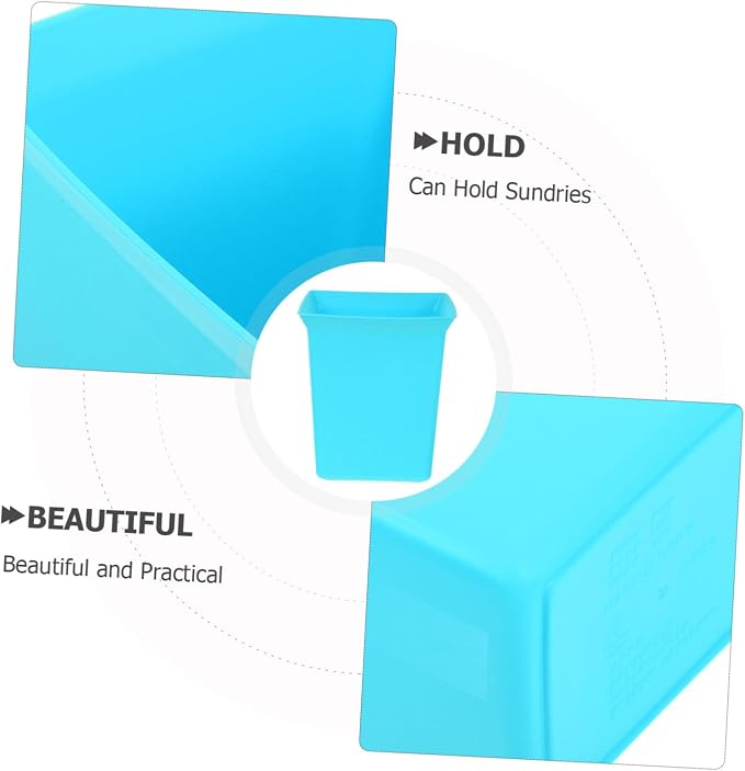 Ciieeo Sky- Plastic Cleaning Organizer Bin Versatile Tote for Bathroom and Kitchen Supplies and Easy to Clean Storage for Toiletries and Cleaning Tools