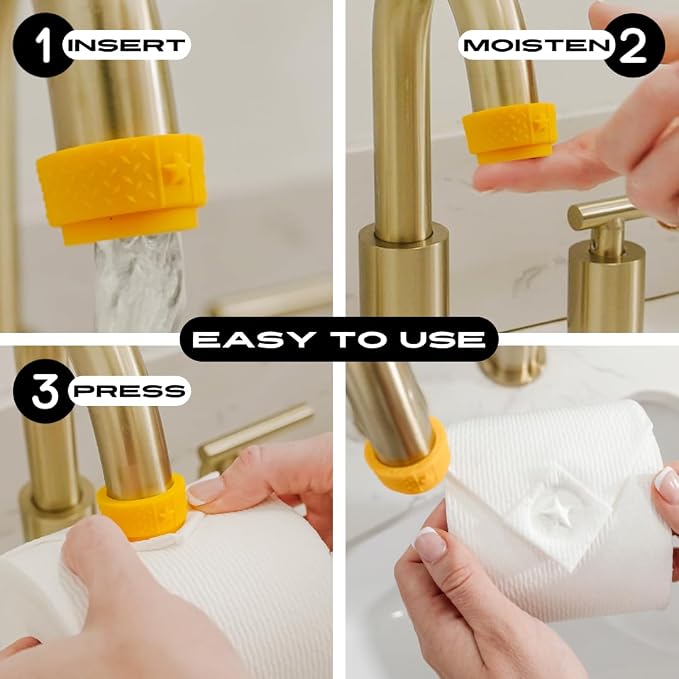 Toilet Paper Stamp Fun (Star) - Add a Unique Personal Touch to Your Bathroom Decor! Enhance Your Home Decor. Ideal for Housekeeping, Hotels, Rentals, Home Staging Decor and More..
