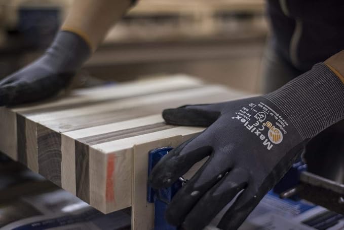 MaxiFlex 34-874 Seamless Knit Nylon Gloves with Nitrile Coat and Micro Foam Grip on Palm and Fingers