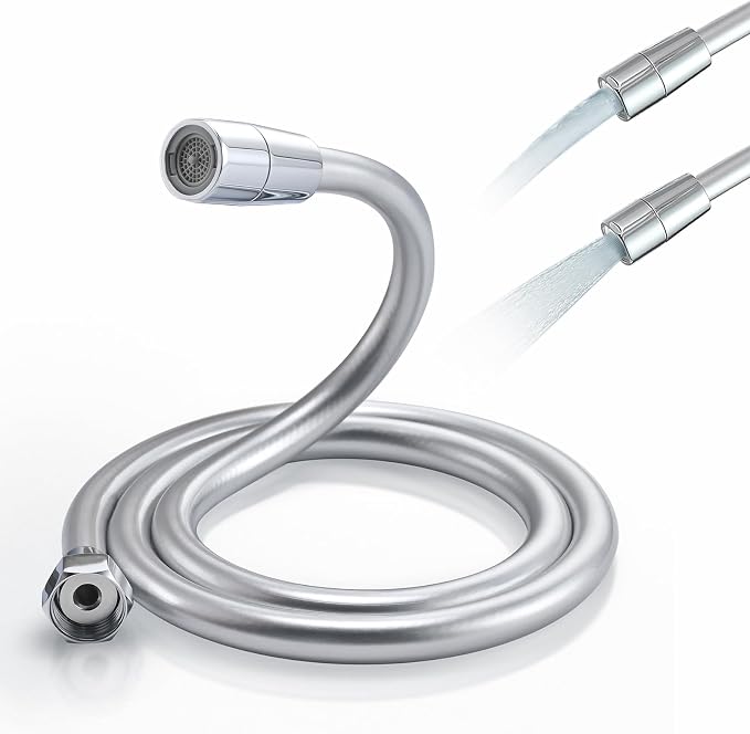 Faucet Sprayer Hose Nozzle for Washing Hair 4 Foot | Sink Hose Attachment for Portable Hand Held Shower Head Sprayer,Shampoo Sprayer Hose for Bathing Baby,Pets,Rinsing Vegetables
