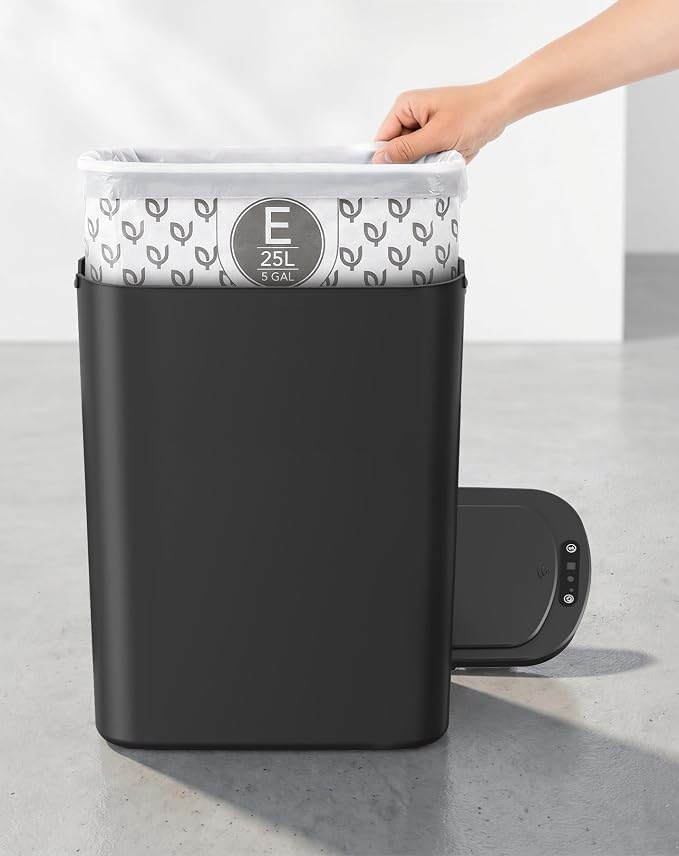 Cesun Code E Drawstring Trash Bags 90 Count, 5 Gallon / 25 Liter | Small Trash Can Liners, Specifically Designed for Cesun 5 Gal Small Trash Cans, Extra-thick & Leak Proof