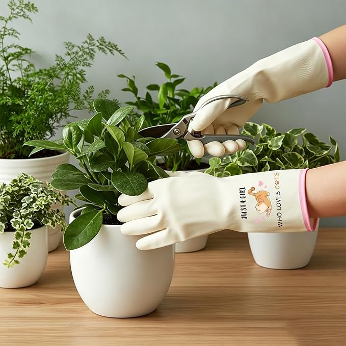 Rubber Cleaning Reusable Gloves, Practical House Warming Gifts | Dishwasher Reusable Gloves, Dishwashing Kitchen Household Essentials, Housewarming Xmas Cleaning Gifts for Cleaner Friends