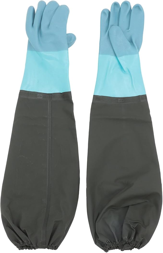 iplusmile 1 Pair Long Shoulder Length Cleaning Gloves Heavy Duty Waterproof Gardening Gloves