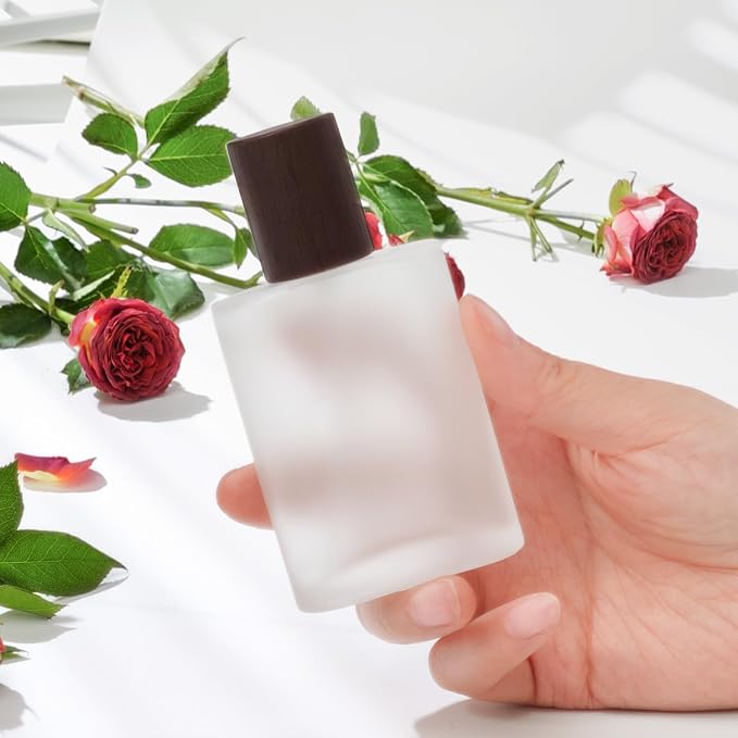 50ml/1.7 Oz Glass Spray Bottle Perfume Atomizer Empty Refillable | Perfume Travel Spray Bottle,Fine Mist Cologne Perfume Container with 3 Kinds of Dispenser