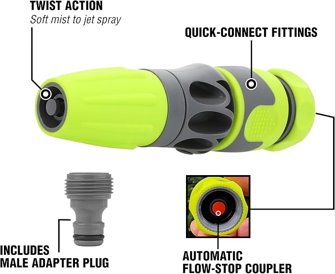 Flexzilla Garden Hose Nozzle Kit, 3-Piece - HFZGAK01