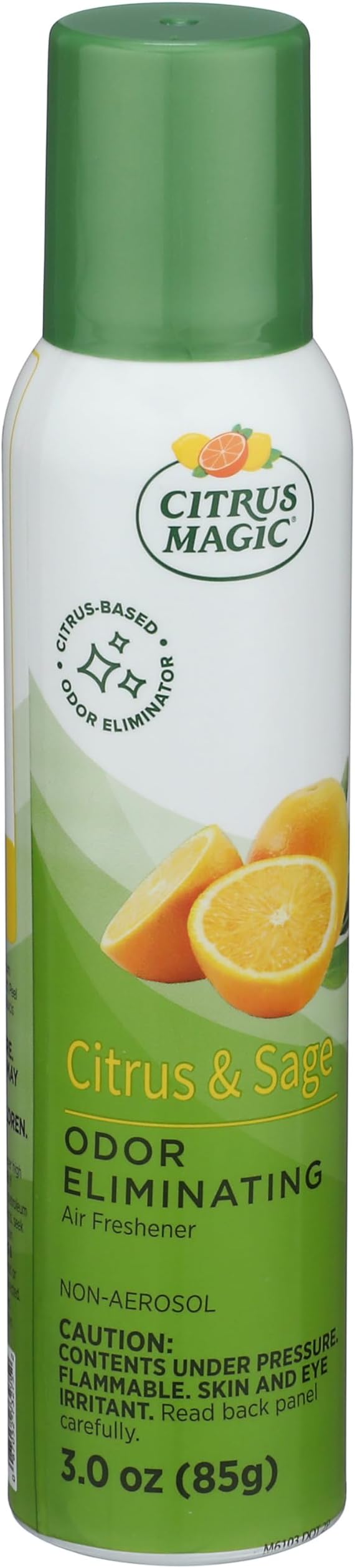 Citrus Magic Air Freshener Spray, Citrus and Sage, 3 Ounce, Pack of 3 | Odor Eliminator for Home, Up to 7 Hours of Freshness, Non-Aerosol, Citrus-Based Formula