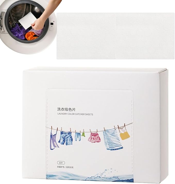 Laundry Color Absorption Sheets – Anti Dye Tablets, Washing Machine Paper | Clothes Protection Pads, Mixed Wash Accessory for Preventing Color Transfer and Fabric Care
