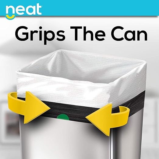 Neat Tall Kitchen 13 Gallon Drawstring Trash Bags - (MEGA 800 Count) - Triple Ply Fortified, Eco-Friendly 50% Recycled Material, Neutralize+ Odor Technology, Reversible Black and White Garbage Bags