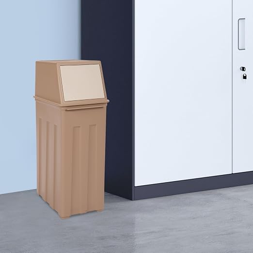 8 Gallon Trash Can, Slim Trash Can with Lid Tall & Narrow Rubbish Bins | 7.5×11.8×24.6in Touchless Trash Cans Garbage Can for Kitchen Living Room Outdoor Garden School