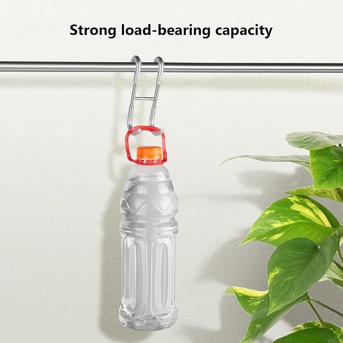 NINETREX Shower Door Hooks, Towel Hooks Frameless Glass Door, 2 Pack | Heavy Duty SUS 304 Stainless Steel, for Towels Squeegee Loofah Shaver Robe, Bathroom Storage, Brushed Nickel