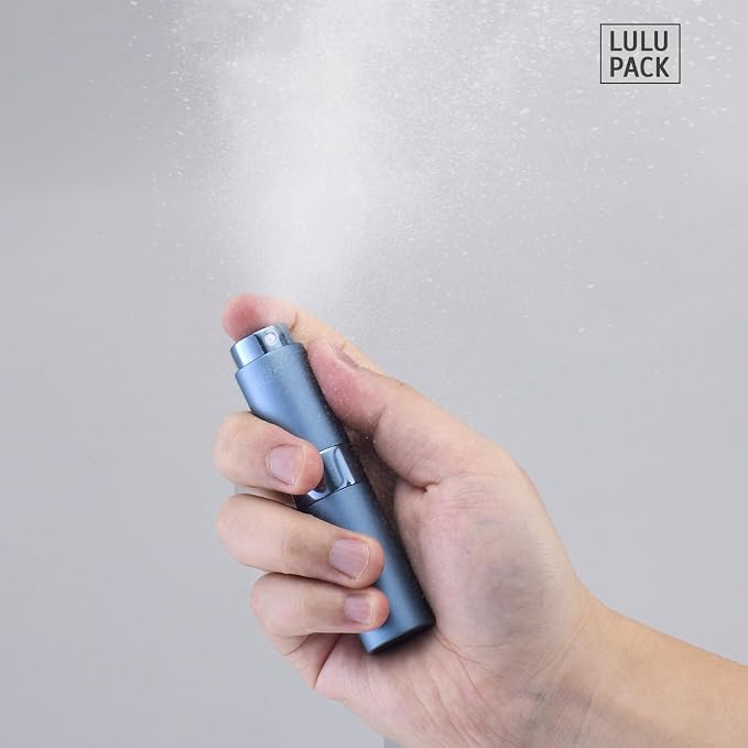 Lulupack Travel Perfume Bottle Refillable - Cologne Spray Atomizer Mini - Small Travel Size Empty Sprayer for Refill Sample Container - Portable Fragrance Decant Dispenser for Women Men 10ml 1PCS Blue