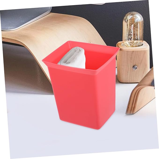 Unomor Portable Plastic Storage Basket Multi-functional Cleaning Organizer for Bathroom Hotel Room Stylish Red Design for Storage and Organization