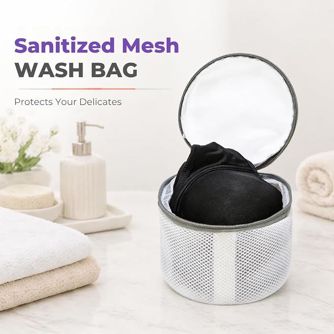 Laundry 360 Mesh Laundry Bags for Delicates - 2 Pack Sanitized Bra Wash Bags White Color | Lingerie Wash Bags | Protective Delicate Laundry Bags